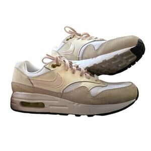NIKE Air Max 1 Grade School Youth SZ 5 DZ3307-103 Pale Ivory Beige White Shoe